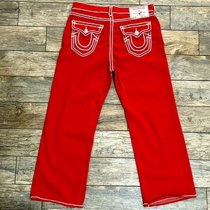 Red True Religion Jeans